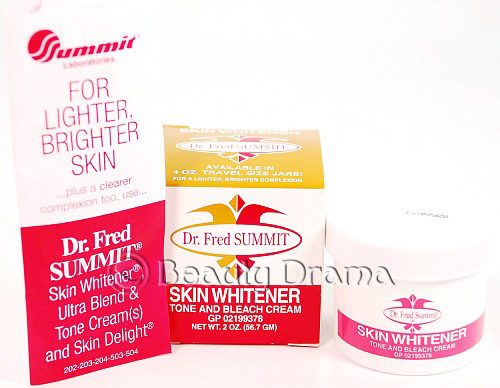 Dr. Fred SUMMIT Skin Whitener Tone and Bleach Cream 2 oz