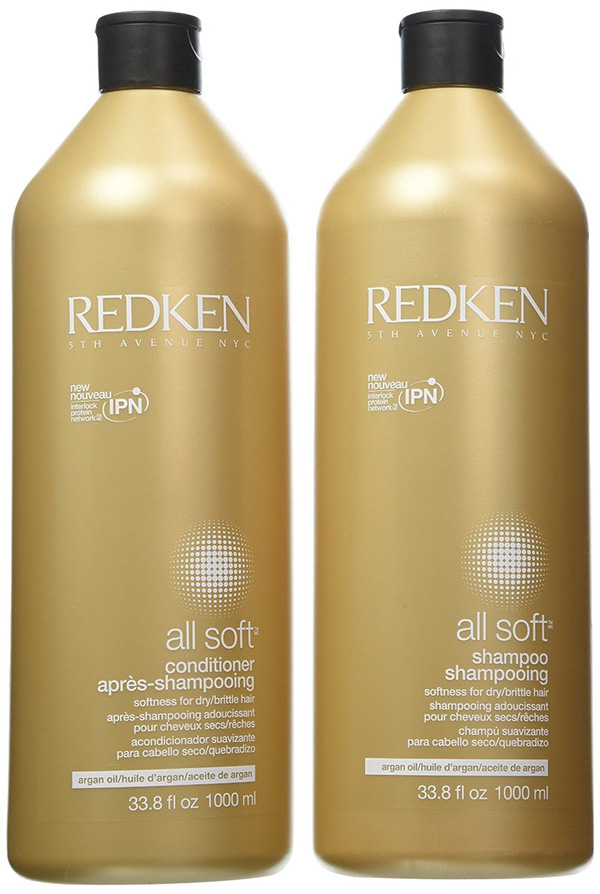 Redken All Soft Shampoo Conditioner Liter Size Combo Set 092662643442